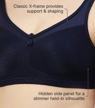 Load image into Gallery viewer, Enamor Hidden X-Frame and Smoothening Women's Full Support Everyday Bra - Jiggle control, Non Padded, Wirefree, Full Coverage - FB12 (Available in Plus sizes) (Eclipse)
