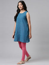 Load image into Gallery viewer, Go Colors Young Pink Cotton Stretch  Ankle Length Leggings
