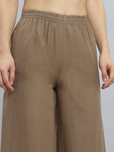 Load image into Gallery viewer, Go Colors Light Brown 100% Cotton Hakoba Wide Pant
