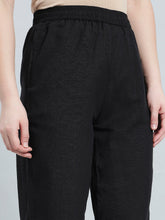 Load image into Gallery viewer, Go Colors Black Organza Ethnic Pant
