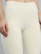 Load image into Gallery viewer, Go Colors Cream Warm Suede Leggings
