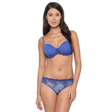 Load image into Gallery viewer, Wacoal Embrace Lace Low Waist Medium Coverage Bridal Wear Lace Bikini Panty - Dark Blue 64391
