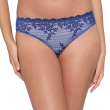 Load image into Gallery viewer, Wacoal Embrace Lace Low Waist Medium Coverage Bridal Wear Lace Bikini Panty - Dark Blue 64391
