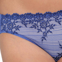 Load image into Gallery viewer, Wacoal Embrace Lace Low Waist Medium Coverage Bridal Wear Lace Bikini Panty - Dark Blue 64391
