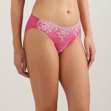 Load image into Gallery viewer, Wacoal Embrace Lace Low Waist Medium Coverage Bridal Wear Lace Bikini Panty-Dark Pink 64391
