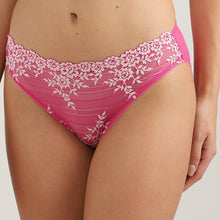 Load image into Gallery viewer, Wacoal Embrace Lace Low Waist Medium Coverage Bridal Wear Lace Bikini Panty-Dark Pink 64391
