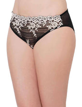 Load image into Gallery viewer, Wacoal Embrace Lace Low Waist Medium Coverage Bridal Wear Lace Bikini Panty - Black 64391
