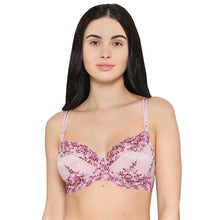 Load image into Gallery viewer, Wacoal Embrace Lace Non Padded Wired 3/4th Cup Bridal Wear Medium coverage Fashion Bra - Pink 65191
