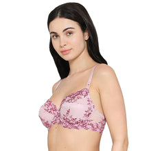 Load image into Gallery viewer, Wacoal Embrace Lace Non Padded Wired 3/4th Cup Bridal Wear Medium coverage Fashion Bra - Pink 65191
