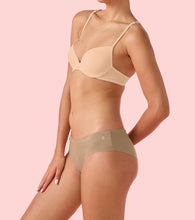 Load image into Gallery viewer, Enamor PB40 Innovations Invisi, All Day Comfort, Low Waist Bikini Panty for Women - No Visible Panty Lines, Sweat wicking, Free Cut, Regular Coverage -  Pack of 1 (Honey Beige)
