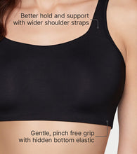 Load image into Gallery viewer, Enamor BambooBliss Pop-on Bra, Non-Padded, Wirefree, High Coverage - IB06 (Jet Black/Jade Green)-Pack of 2
