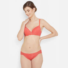 Load image into Gallery viewer, Wacoal Plush Desire Low Waist Medium Coverage Bridal Wear Lace Bikini Panty - Coral IAS090
