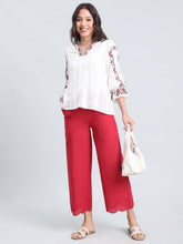 Load image into Gallery viewer, Go Colors Cherry Cotton Hakoba Palazzo

