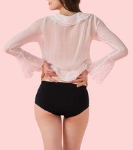 Load image into Gallery viewer, Enamor IP37 Innovations Flexi Free, Comfy Essentials, No Visible Panty Lines, All Day Comfort, Mid Waist Brief Panty for Women - Regular Coverage (Jet Black)
