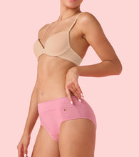 Load image into Gallery viewer, Enamor IP01 Innovations Bamboo Bliss, Anti Rash, All Day Comfort, Mid Waist Brief Panty for Women - Super Soft, Naturally Absorbent, Antimicrobial with Stain release, Inner Elastic, Full Coverage-  Pack of 1 (Rose Blush)
