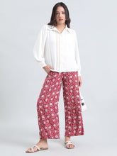 Load image into Gallery viewer, Go Colors Dark Pink Woven Viscose Printed Palazzo
