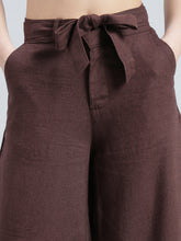Load image into Gallery viewer, Go Colors Brown Linen Blend Culottes
