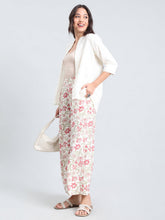 Load image into Gallery viewer, Go Colors White Woven Viscose Printed Palazzo
