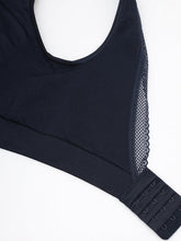 Load image into Gallery viewer, Enamor Innovations Flexifree, Plunge, Ultra Comfort Women's  Bralette - No-Pinch, No-Dig, 360 Degree Flex, Seamless Lift, Fixed cup, Padded, Wirefree, High Coverage  - F137 (Lisbon Blue)
