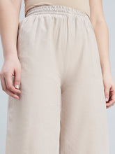 Load image into Gallery viewer, Go Colors Light Beige 100% Cotton Hakoba Wide Pant
