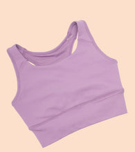Load image into Gallery viewer, Enamor A202 Basic Workout Sports Bra Medium Impact Dry Fit Longline Basic Sports Bra
