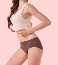 Load image into Gallery viewer, Enamor IP02 Innovations Invisi, Fit Flex, No Visible Panty Lines, All Day Comfort, Mid Waist Brief Panty for Women - Breathable Lightweight Fabric, Antimicrobial with Stain Release, Bonded Free Cut, Regular Coverage -  Pack of 1 (Wild Ginger)
