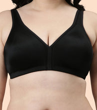 Load image into Gallery viewer, Enamor Plush Comfort, Side Support and Lift Women's Everyday Full Support Plunge Bra - All Day Comfort, Non-Padded, Wirefree, High-Coverage - F024
