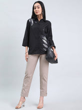 Load image into Gallery viewer, Go Colors Beige Cotton Pencil Pant
