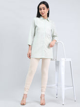 Load image into Gallery viewer, Go Colors Ecru Ponte Smart Fit Leggings
