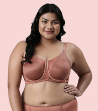 Load image into Gallery viewer, Enamor Innovations Transform Women's Full Support Minimizer Bra -  Smoothening and Breathable Non Padded, Wired, Full Coverage  - F124 (Available in Plus Sizes) (Cedar Wood)
