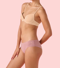 Load image into Gallery viewer, Enamor PB40 Innovations Invisi, All Day Comfort, Low Waist Bikini Panty for Women - No Visible Panty Lines, Sweat wicking, Free Cut, Regular Coverage -  Pack of 1 (Nostalgia Rose)

