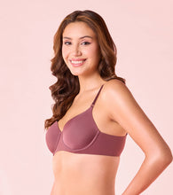 Load image into Gallery viewer, Enamor Innovations Ecolite, Smoother Perfect Lift Women's T-Shirt Bra - Crush Proof Cups, Padded, Wired, High Coverage - F057 (Toasted Mauve)
