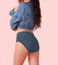 Load image into Gallery viewer, Enamor CW01 Cotton Classic, All Day Comfort, High Waist Brief - Breathable, Antimicrobial with Stain Release, Outer Brushed Wide Elastic, Full Coverage -  Pack of 1 (Orion Blue)
