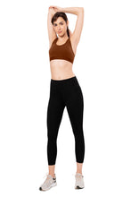 Load image into Gallery viewer, Amante Energize Medium Impact Round Neck Sports Bra - Potting Soil 98701
