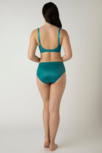 Load image into Gallery viewer, Amante Glam Padded Non-Wired Plunge Bra - Deep Lagoon 05501
