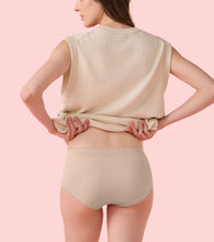 Load image into Gallery viewer, Enamor IP37 Innovations Flexi Free, Comfy Essentials, No Visible Panty Lines, All Day Comfort, Mid Waist Brief Panty for Women - Regular Coverage (Almond Skin)
