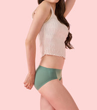 Load image into Gallery viewer, Enamor IP02 Innovations Invisi, Fit Flex, No Visible Panty Lines, All Day Comfort, Mid Waist Brief Panty for Women - Breathable Lightweight Fabric, Antimicrobial with Stain Release, Bonded Free Cut, Regular Coverage -  Pack of 1 (Sage Green)
