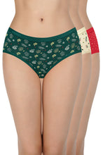 Load image into Gallery viewer, Amante Print Low Rise Hipster Panties (Pack of 3) 43101

