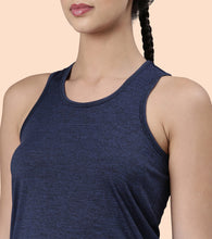 Load image into Gallery viewer, Enamor Athleisure- A308BASIC WORKOUT TANK | DRY FIT RACER TANK WITH REFECTIVE GRAPHICRELAXED FIT | REGULAR LENGTH
