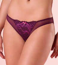 Load image into Gallery viewer, Enamor P193 Glam Wave Low Waist Bikini - Plum Swill
