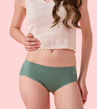 Load image into Gallery viewer, Enamor IP02 Innovations Invisi, Fit Flex, No Visible Panty Lines, All Day Comfort, Mid Waist Brief Panty for Women - Breathable Lightweight Fabric, Antimicrobial with Stain Release, Bonded Free Cut, Regular Coverage -  Pack of 1 (Sage Green)
