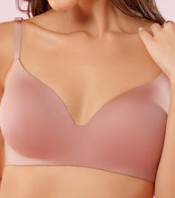 Load image into Gallery viewer, Enamor Innovations Invisibra, Ultra smooth, Flexi Wire Lift, Bonded, Women's T-Shirt Bra - Seamless, No-Pinch, Padded, Wirefree, Medium Coverage - F084 (Brown Blush)
