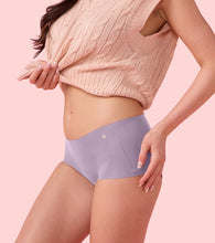 Load image into Gallery viewer, Enamor PS40 Innovations Invisi, All Day Comfort, Mid Waist Boyshorts Panty for Women - No Visible Panty Lines, Breathable, Sweat wicking, Free Cut, Full Coverage -  Pack of 1 (Fair Orchid)
