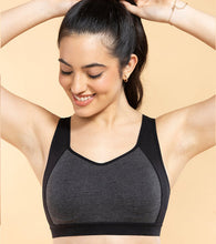 Load image into Gallery viewer, Enamor SB38 Medium Impact Cotton Sports Bra, Padded, Wire-Free, Full Coverage for Comfort
