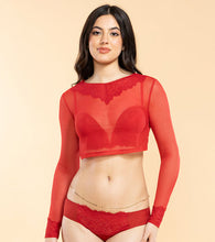 Load image into Gallery viewer, Enamor P141 Low Rise Bikini with Elegant Eyelash Lace and String Detailing for Chic Style
