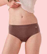 Load image into Gallery viewer, Enamor IP02 Innovations Invisi, Fit Flex, No Visible Panty Lines, All Day Comfort, Mid Waist Brief Panty for Women - Breathable Lightweight Fabric, Antimicrobial with Stain Release, Bonded Free Cut, Regular Coverage -  Pack of 1 (Wild Ginger)
