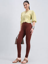 Load image into Gallery viewer, Go Colors Medium Brown Churidar
