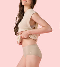 Load image into Gallery viewer, Enamor IP37 Innovations Flexi Free, Comfy Essentials, No Visible Panty Lines, All Day Comfort, Mid Waist Brief Panty for Women - Regular Coverage (Almond Skin)
