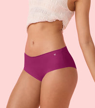 Load image into Gallery viewer, Enamor PH40 Innovations Invisi, All Day Comfort, Mid Waist Hipster Panty for Women - No Visible Panty Lines, Sweat wicking, Free Cut, Full Coverage -  Pack of 1 (Queen Pink)
