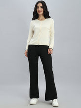Load image into Gallery viewer, Go Colors Black Suede Bell Bottom
